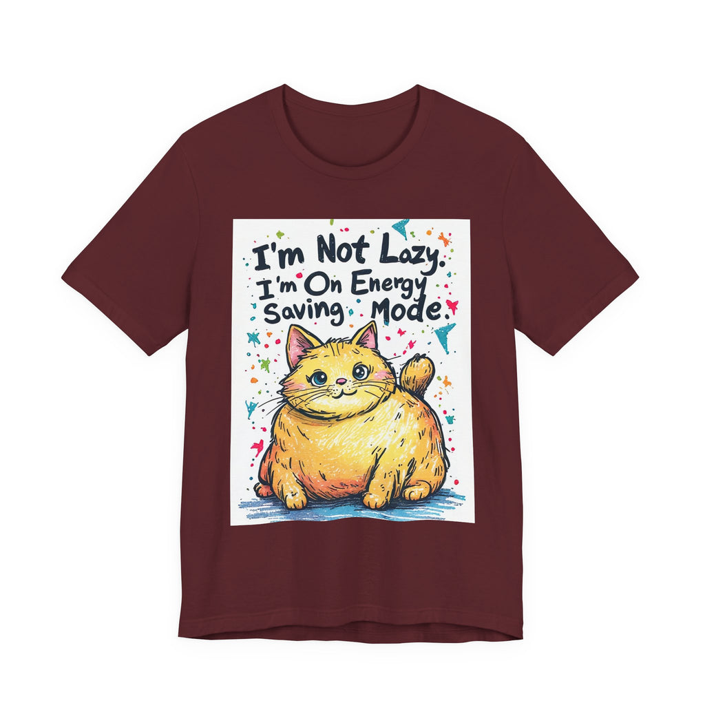I'm Not Lazy, I'm On Energy Saving Mode Cat T-Shirt