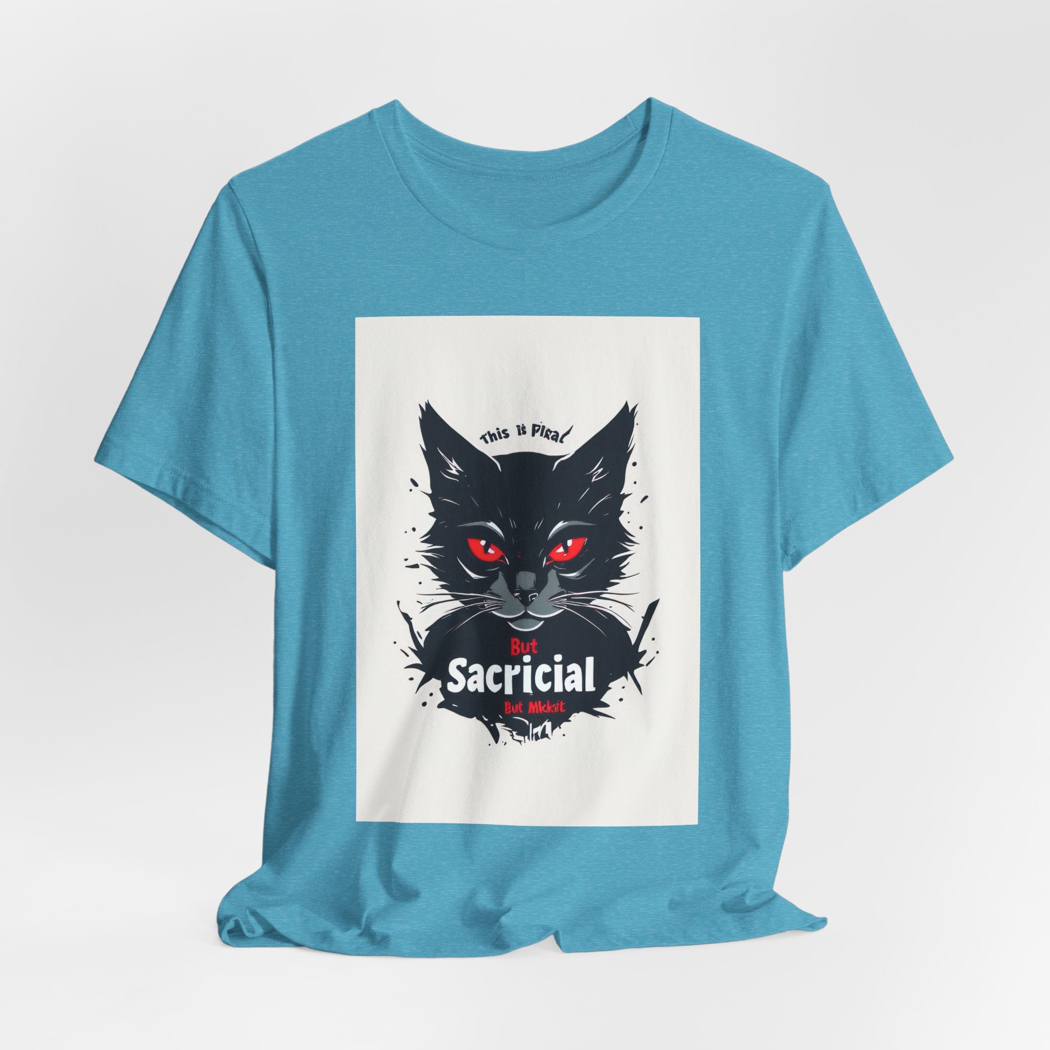 Sacrificial Cat Tee — Gothic Black Cat Graphic T‑Shirt ("Sacrificial")