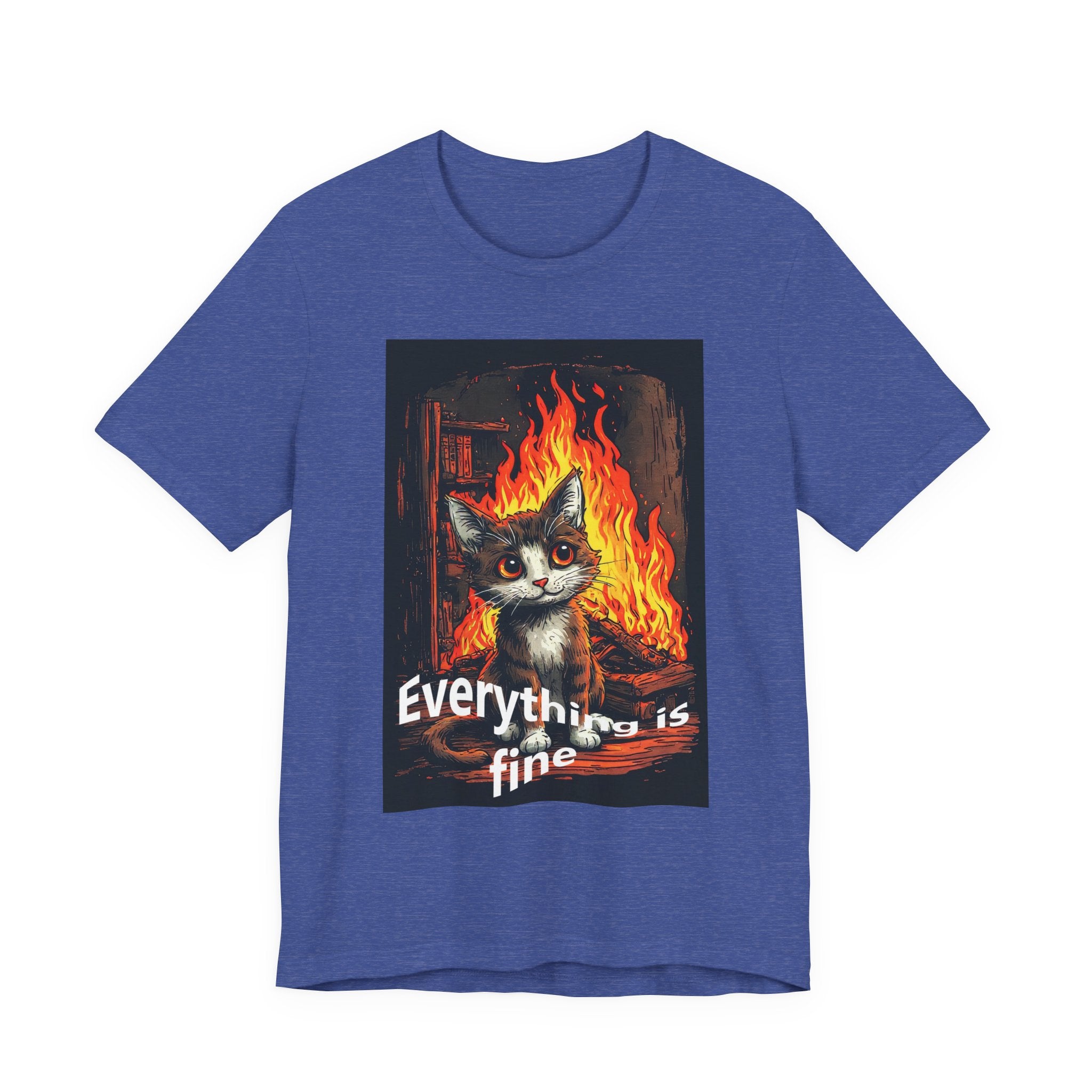 Everything Is Fine Cat T-Shirt