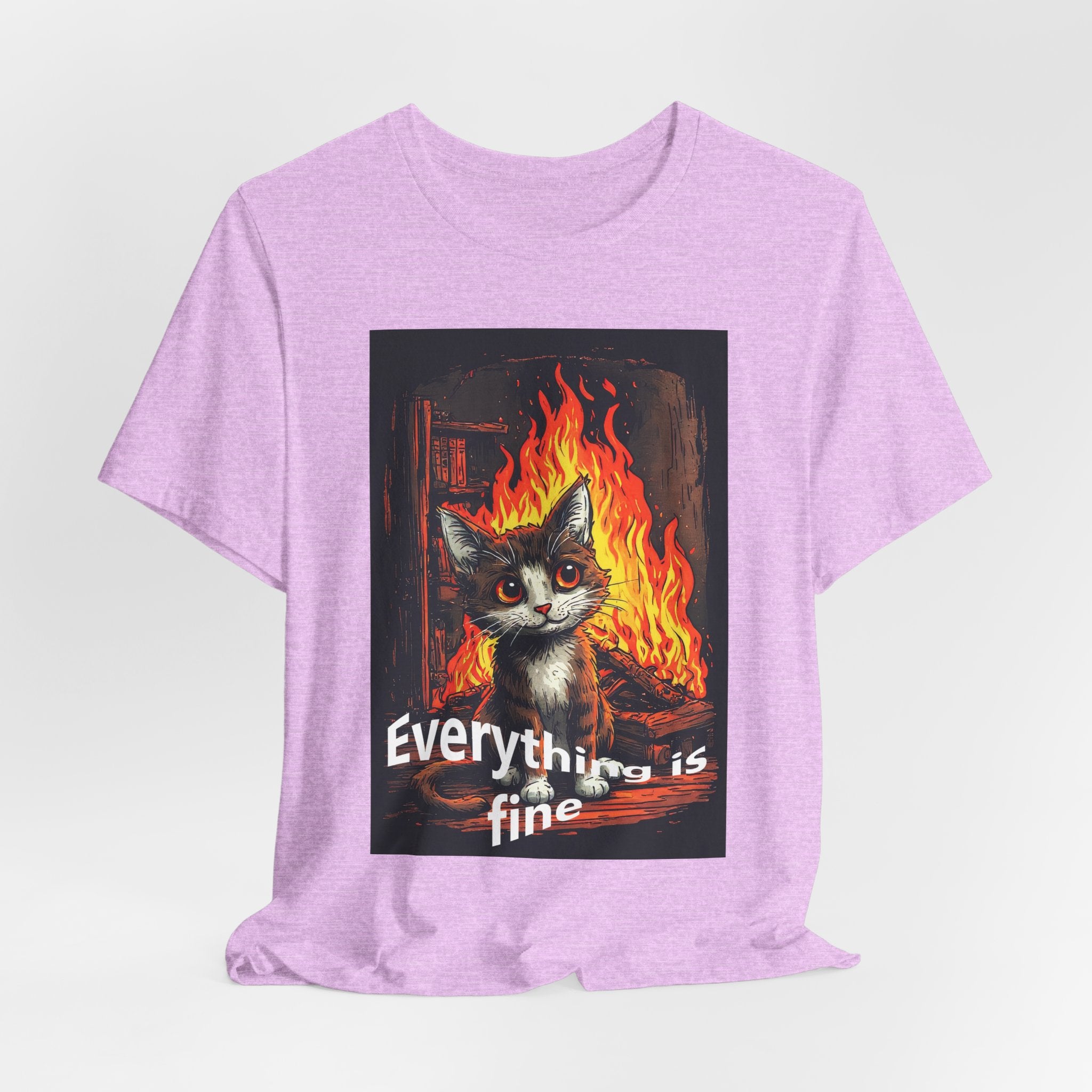 Everything Is Fine Cat T-Shirt