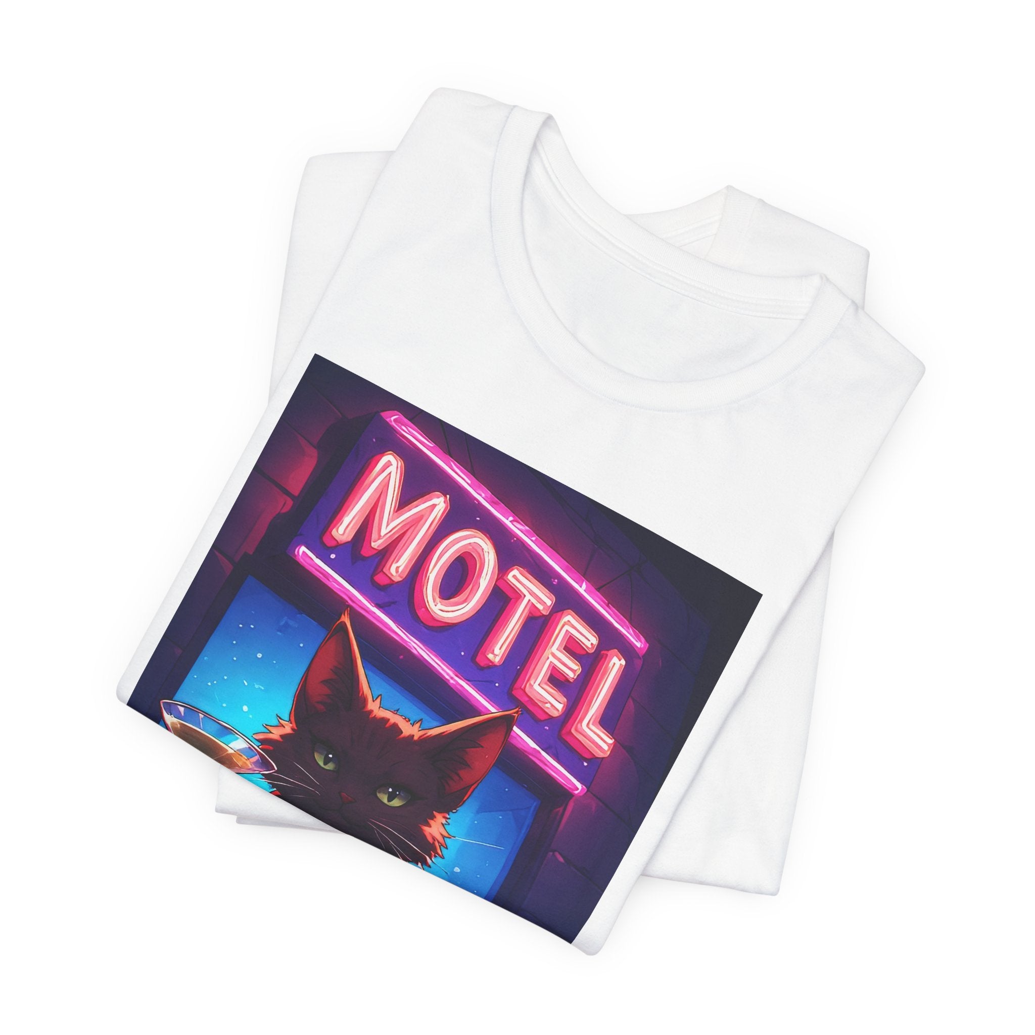 Motel Night Cat T-Shirt