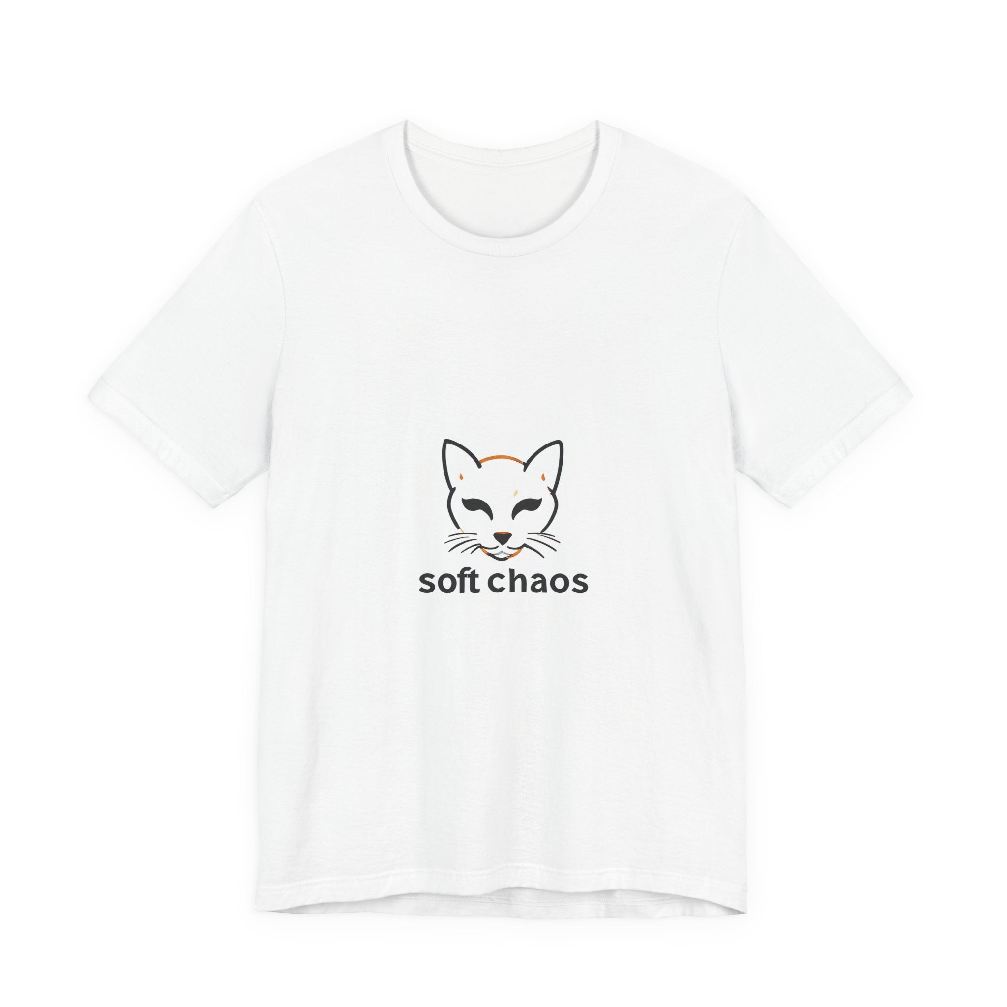 Soft Chaos Cat T‑Shirt — Cute Minimalist Cat Tee