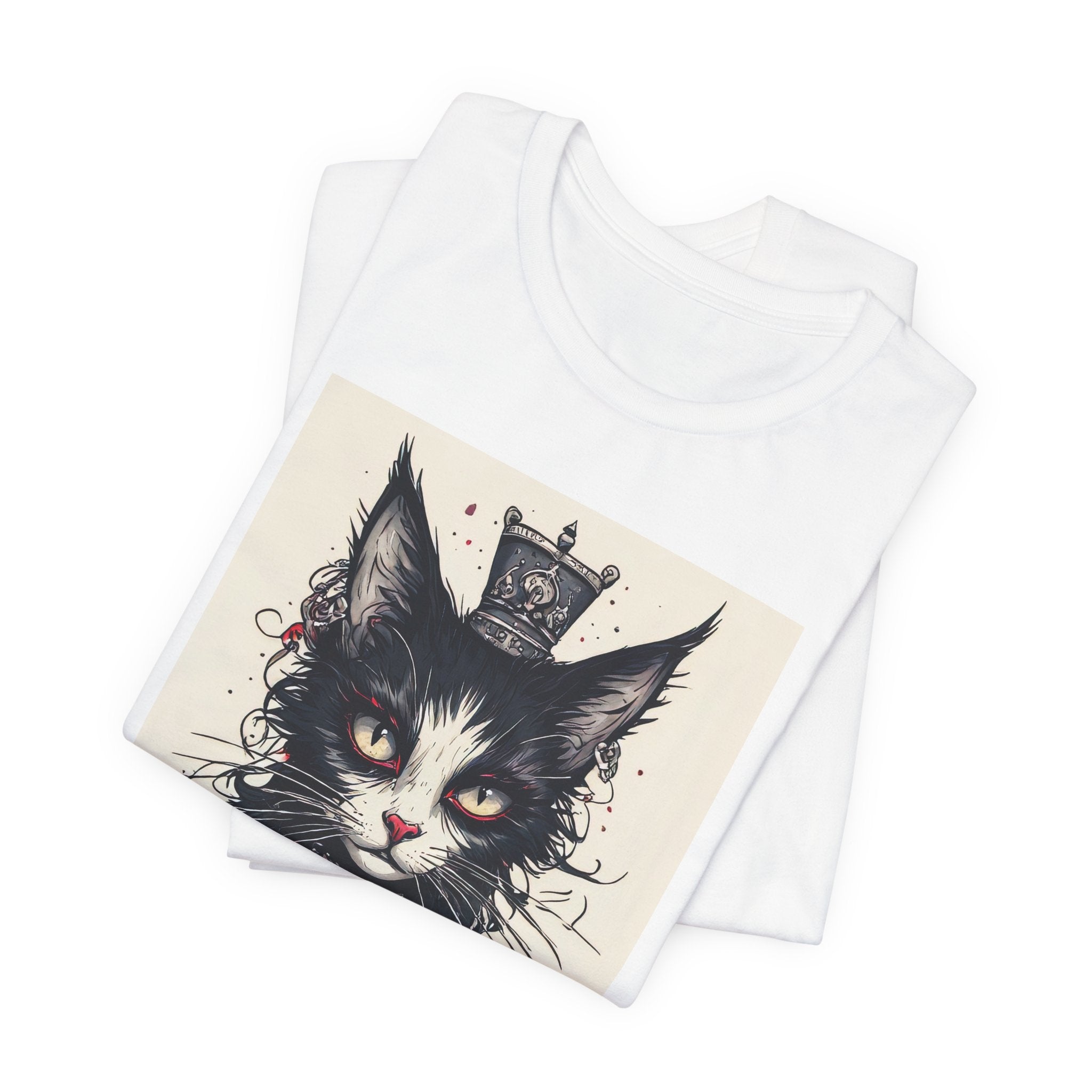 Cat King Portrait T-Shirt