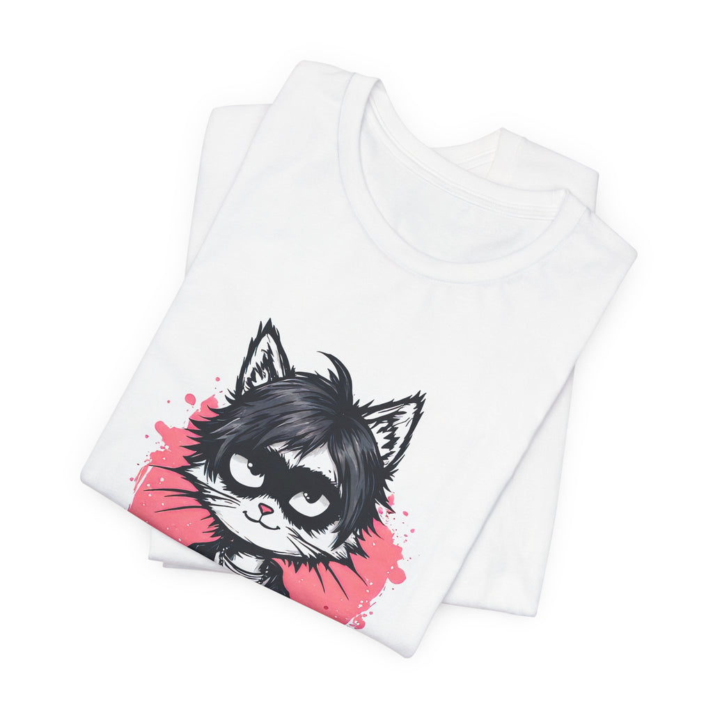 Cute Emo Raccoon T-Shirt — 'I Love You' Graphic Tee