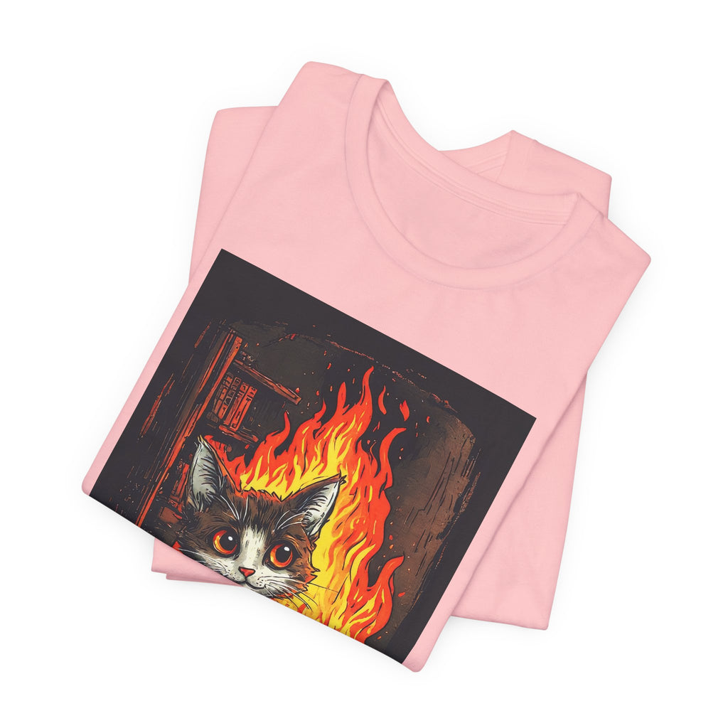 Everything Is Fine Cat T-Shirt