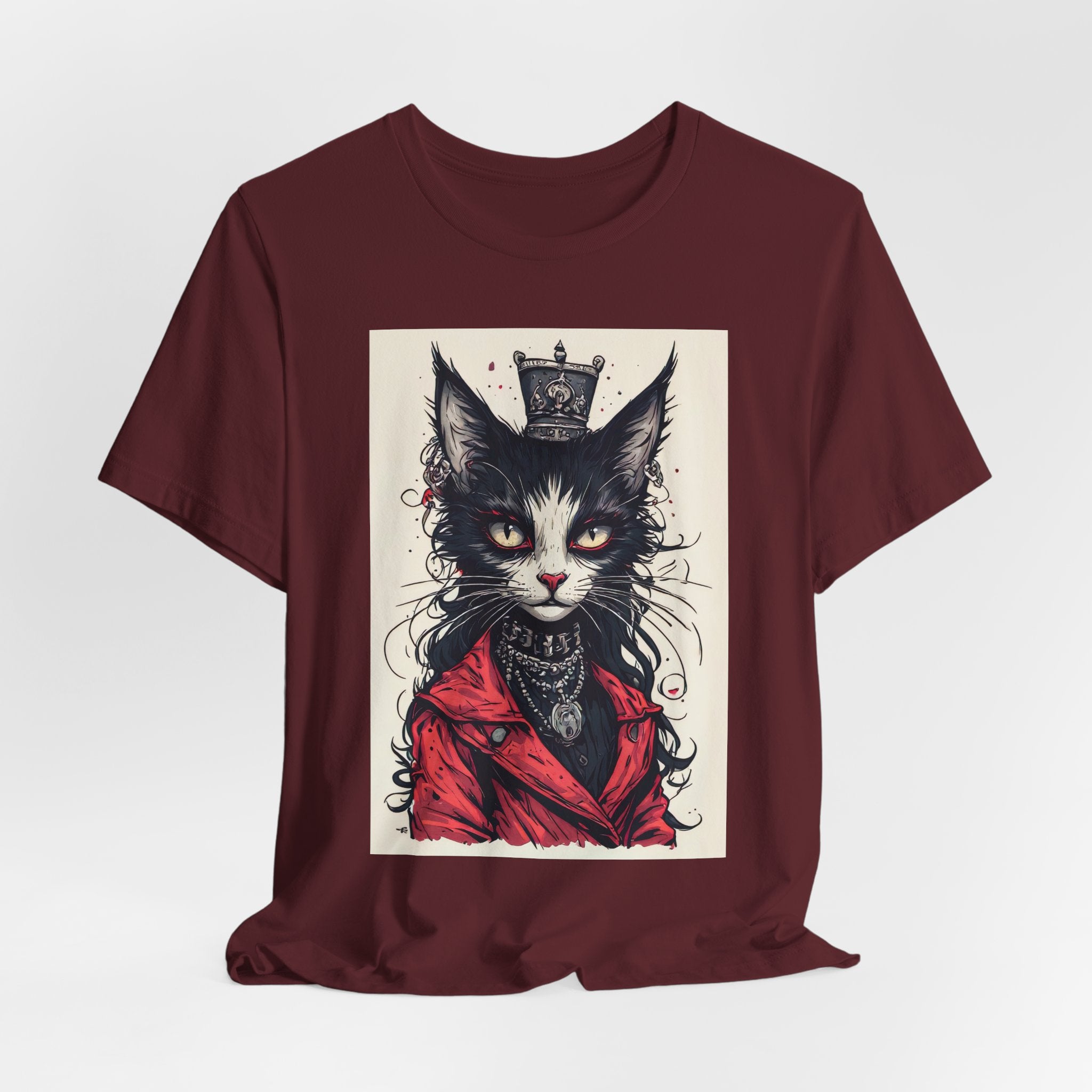 Cat King Portrait T-Shirt