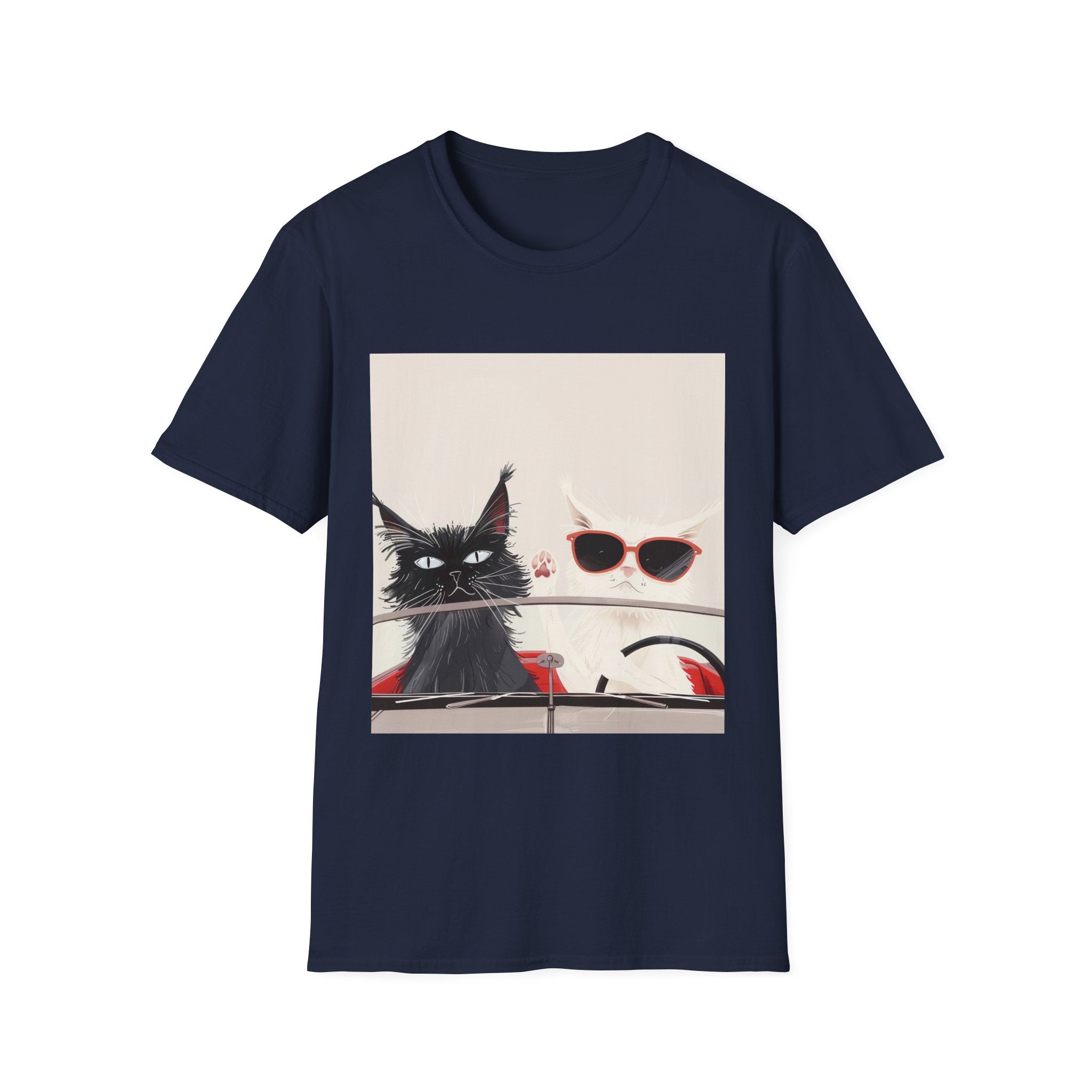 Cat & Sunglasses Graphic T-Shirt — Cute Summer Cat Shirt