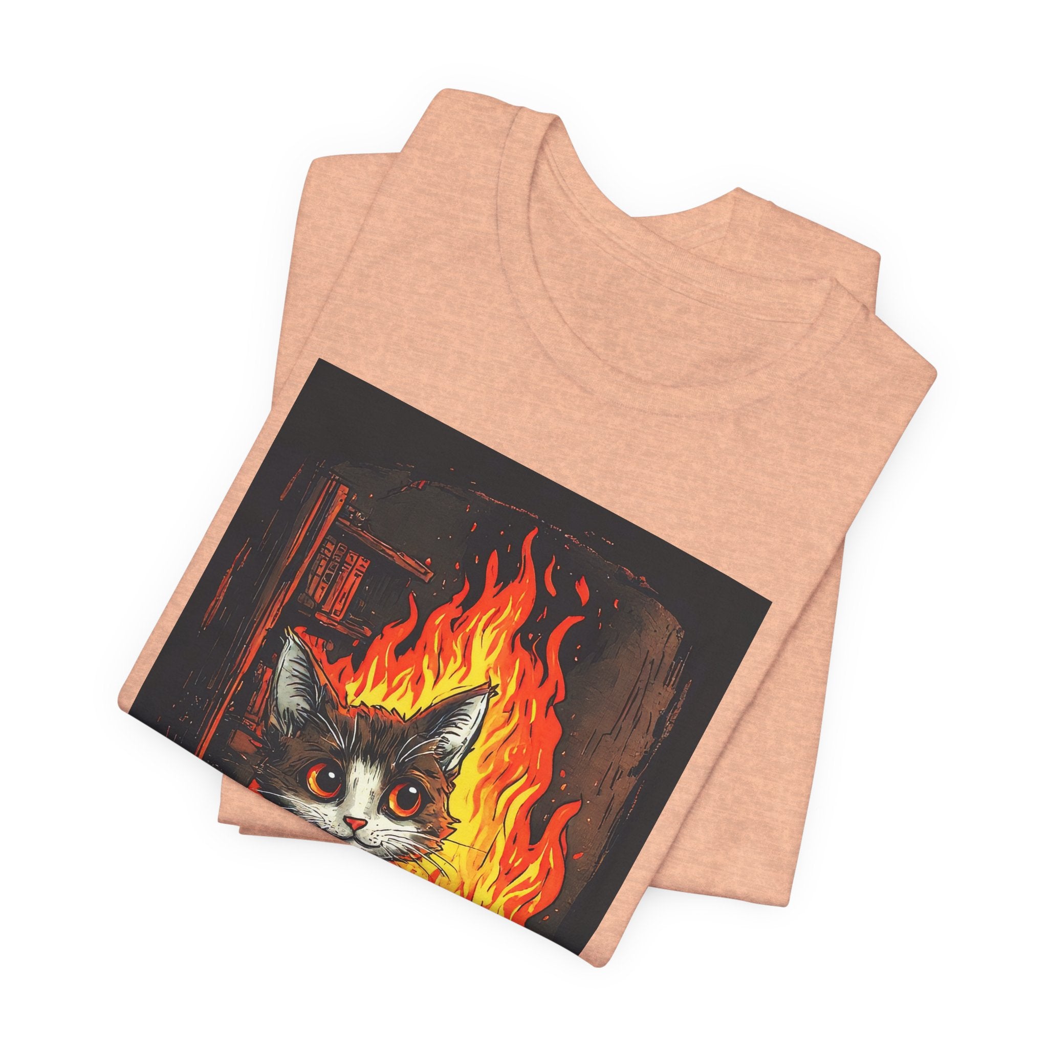 Everything Is Fine Cat T-Shirt