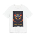 Graphic Tee — 'Soft Chaos' Glowing Cat Illustration