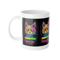 Capacity Low Cat Mug — Funny Neurodivergent & Mental Health Awareness Ceramic Coffee Cup