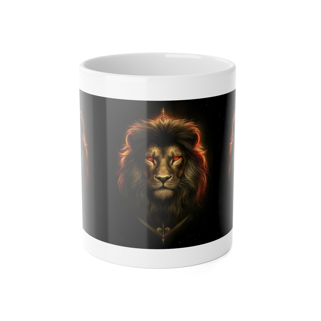 Lion King Ceramic Mug — Majestic Lion Portrait Coffee Cup