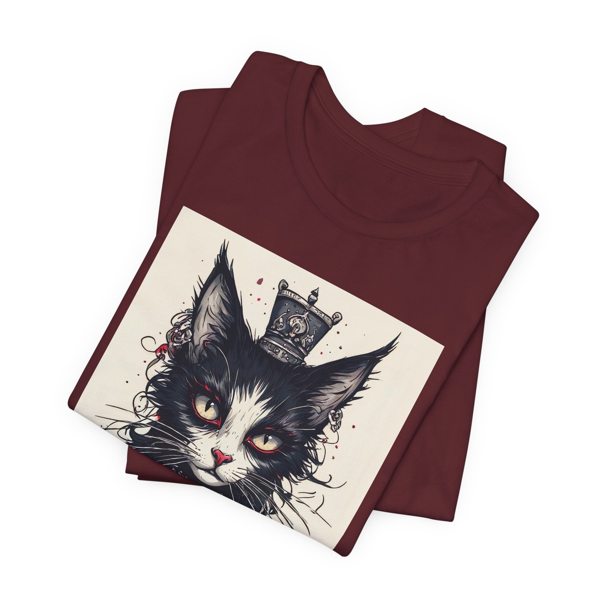 Cat King Portrait T-Shirt