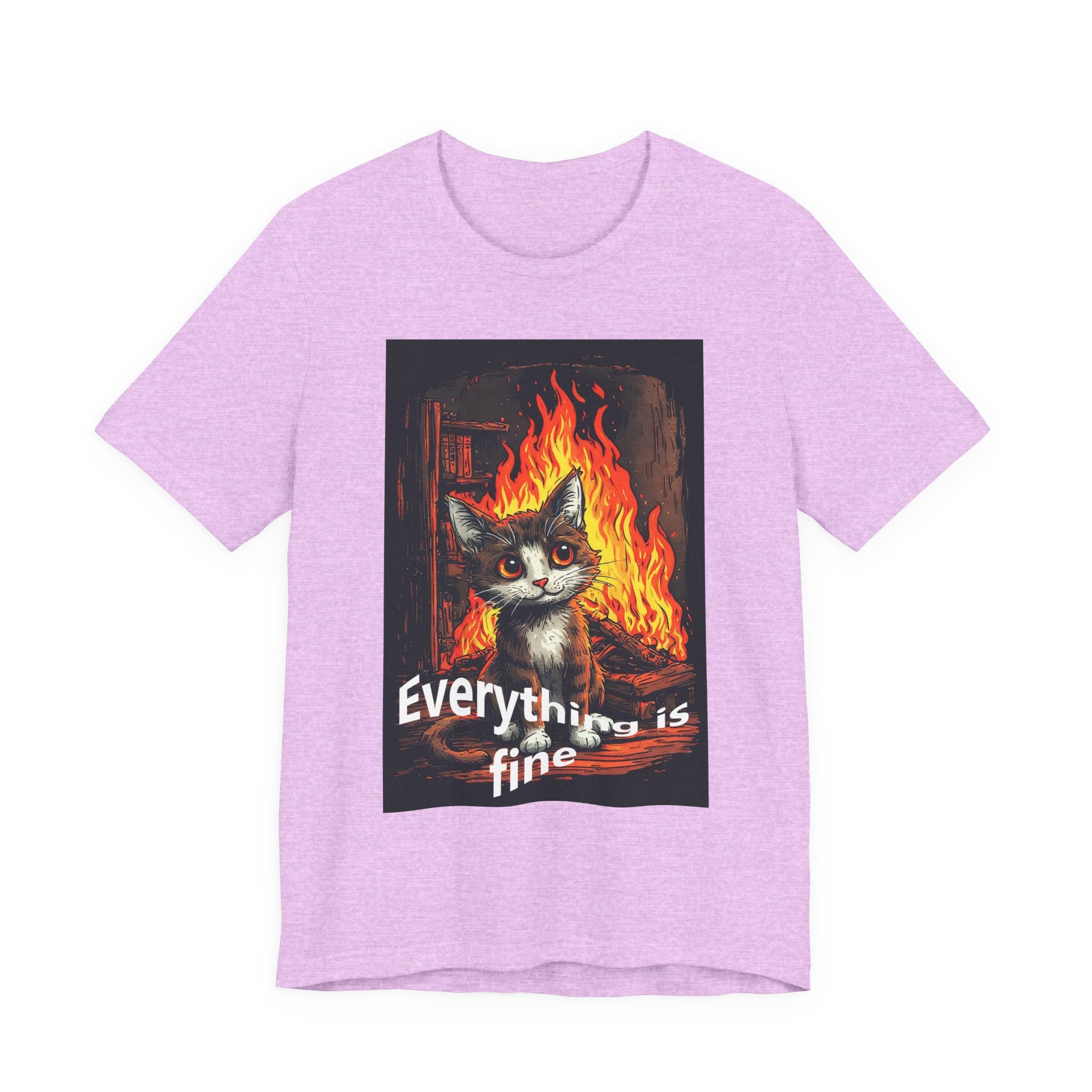 Everything Is Fine Cat T-Shirt