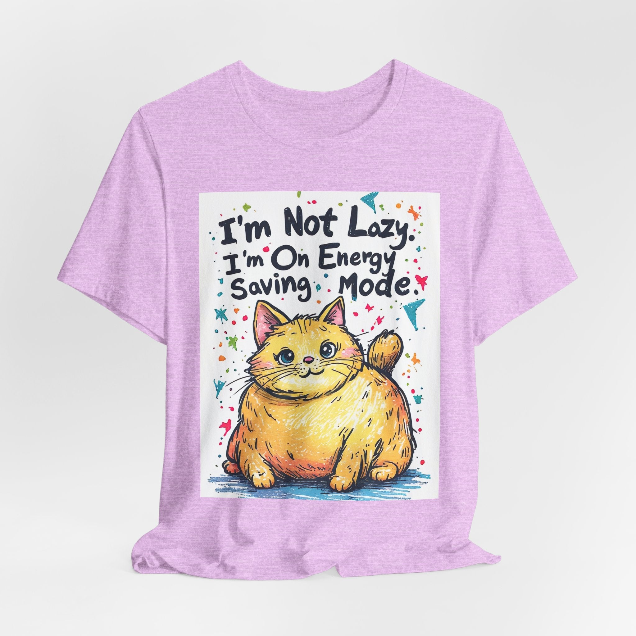 I'm Not Lazy, I'm On Energy Saving Mode Cat T-Shirt