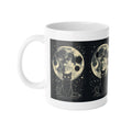 Black Cat Moon Ceramic Mug — Mystical Night Sky 11oz