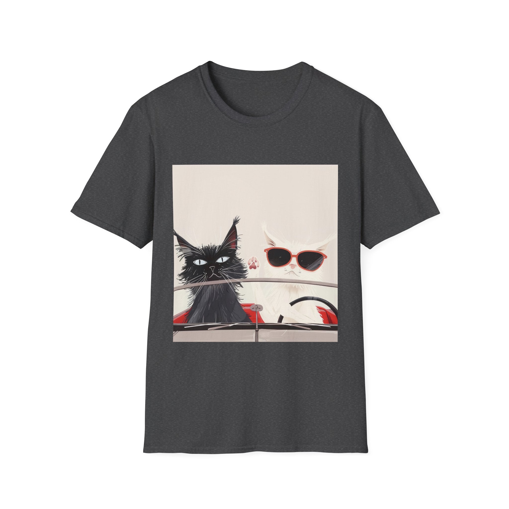 Cat & Sunglasses Graphic T-Shirt — Cute Summer Cat Shirt