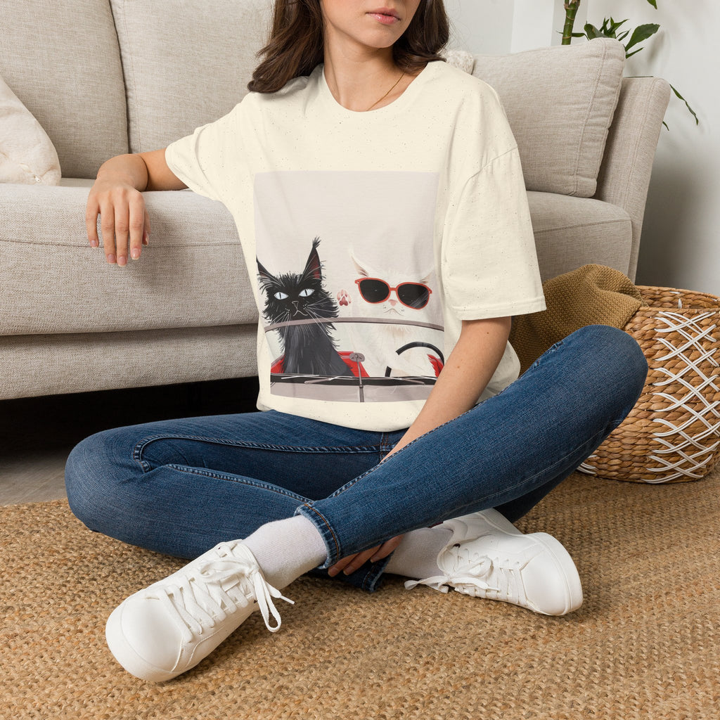 Cat & Sunglasses Graphic T-Shirt — Cute Summer Cat Shirt