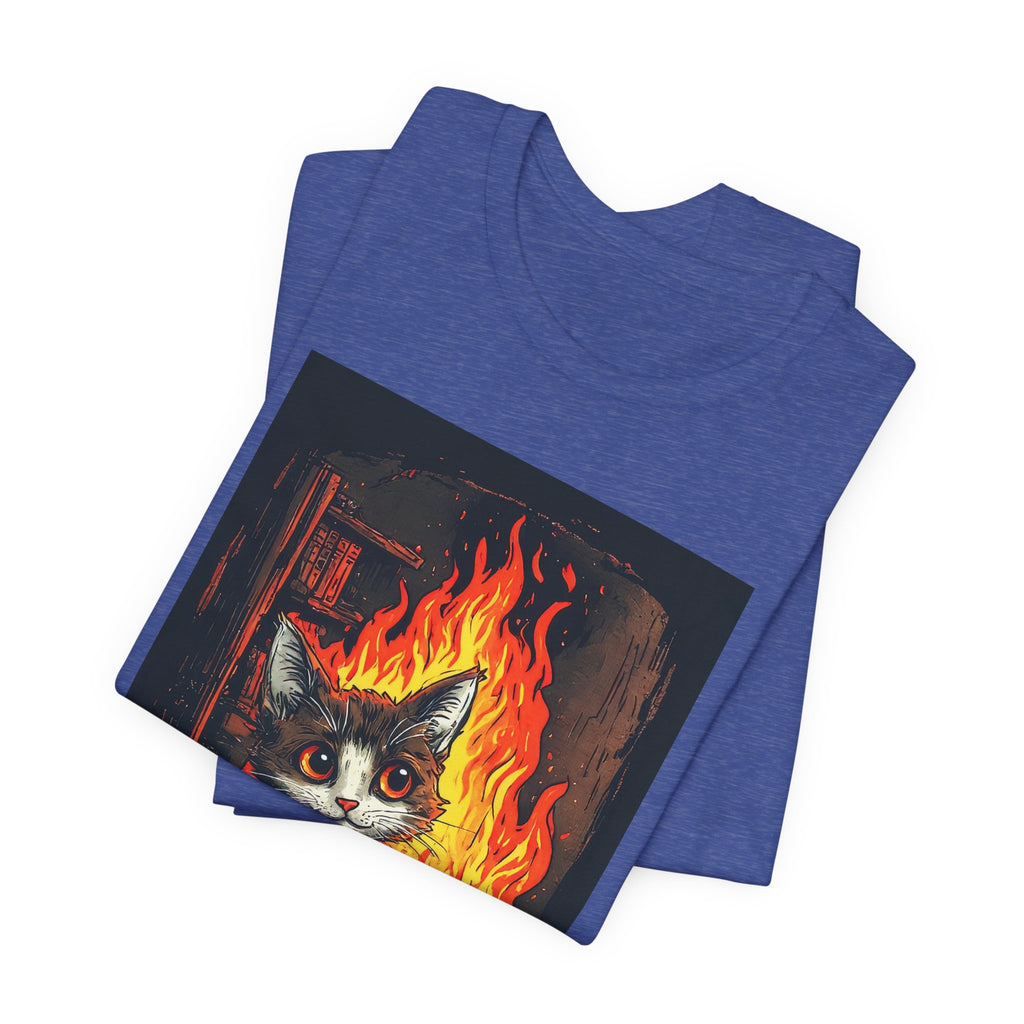 Everything Is Fine Cat T-Shirt