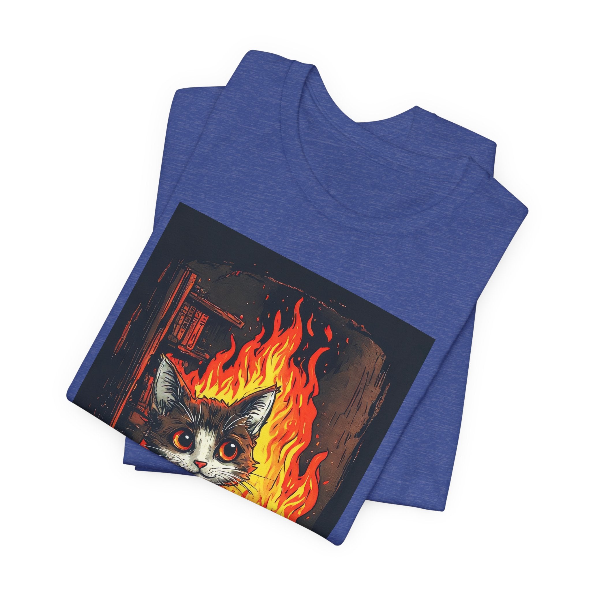 Everything Is Fine Cat T-Shirt