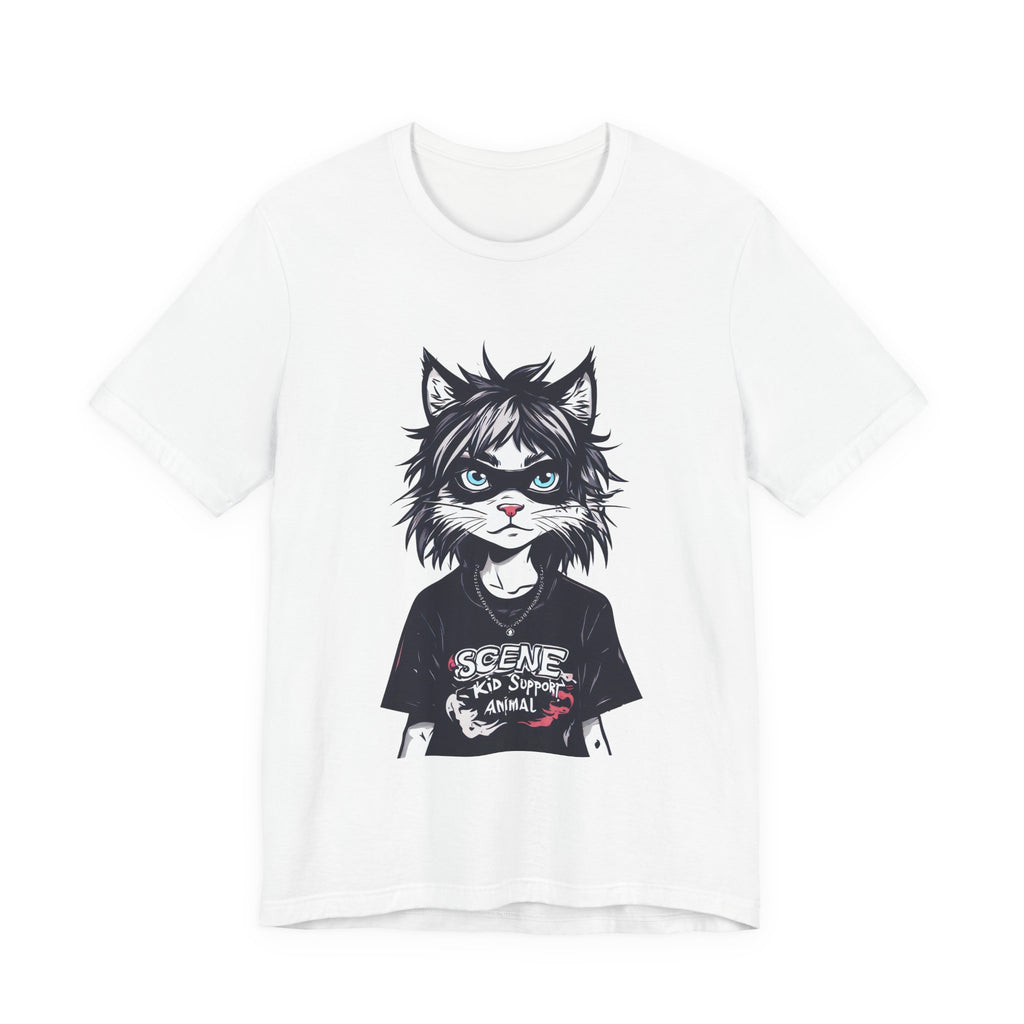 Scene Kid Cat T-Shirt — Emo Cat Graphic Tee