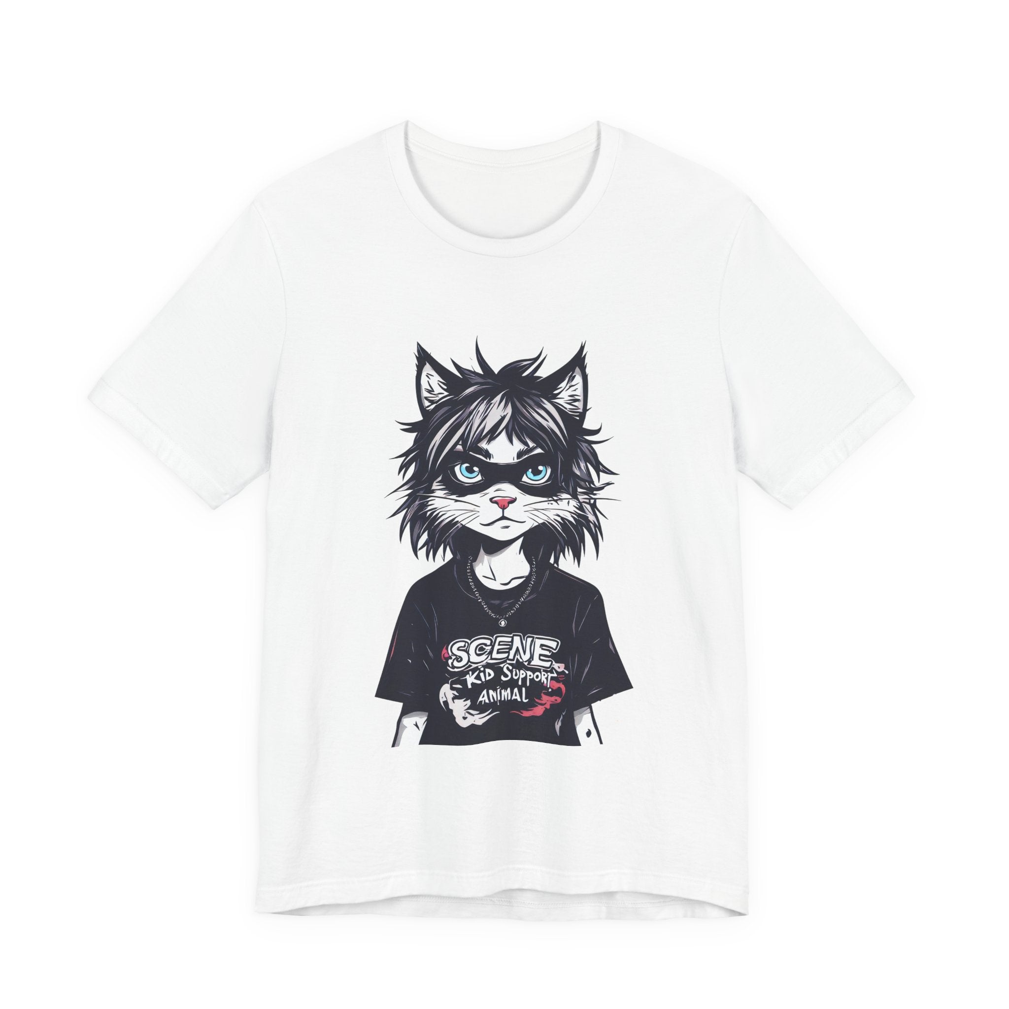 Scene Kid Cat T-Shirt — Emo Cat Graphic Tee