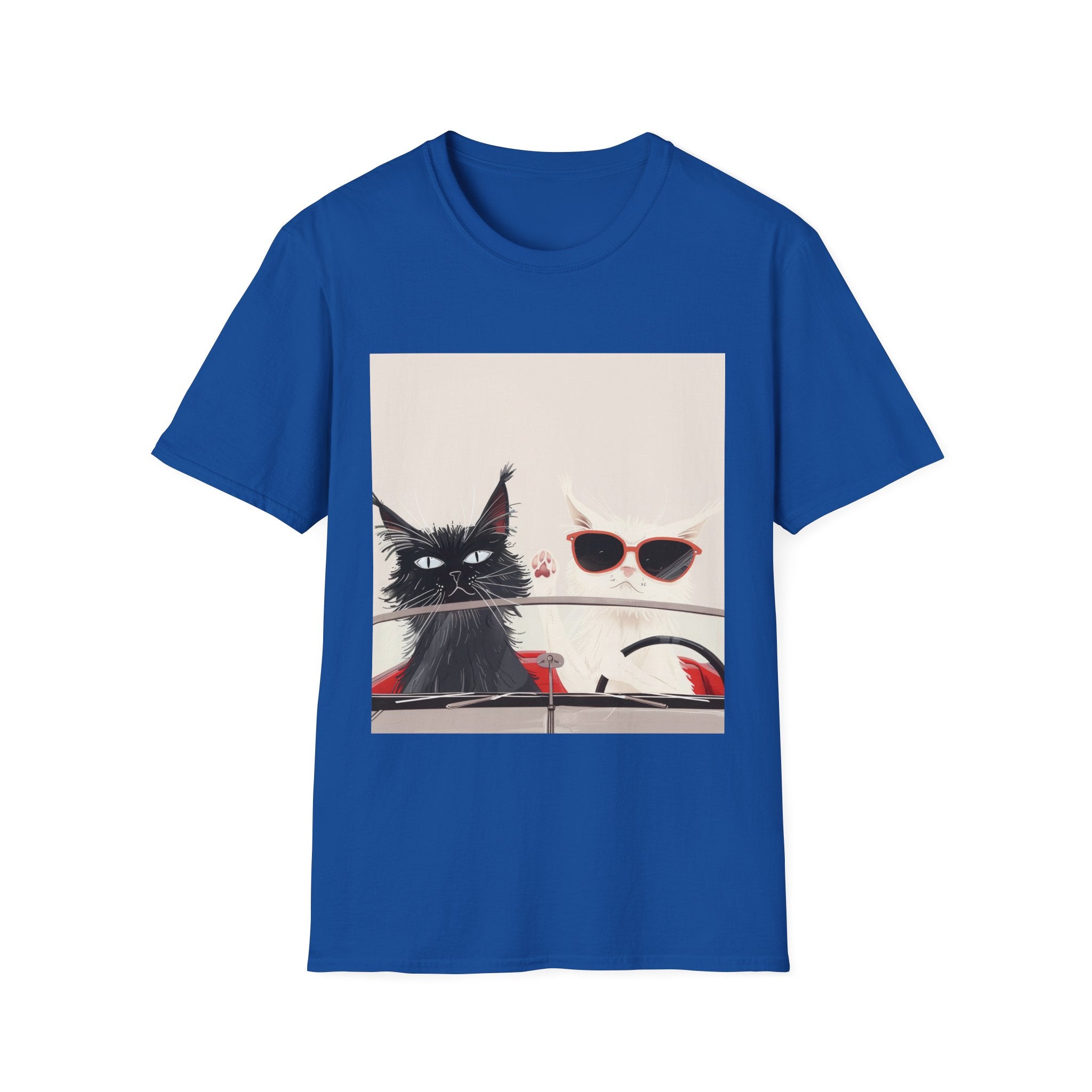 Cat & Sunglasses Graphic T-Shirt — Cute Summer Cat Shirt