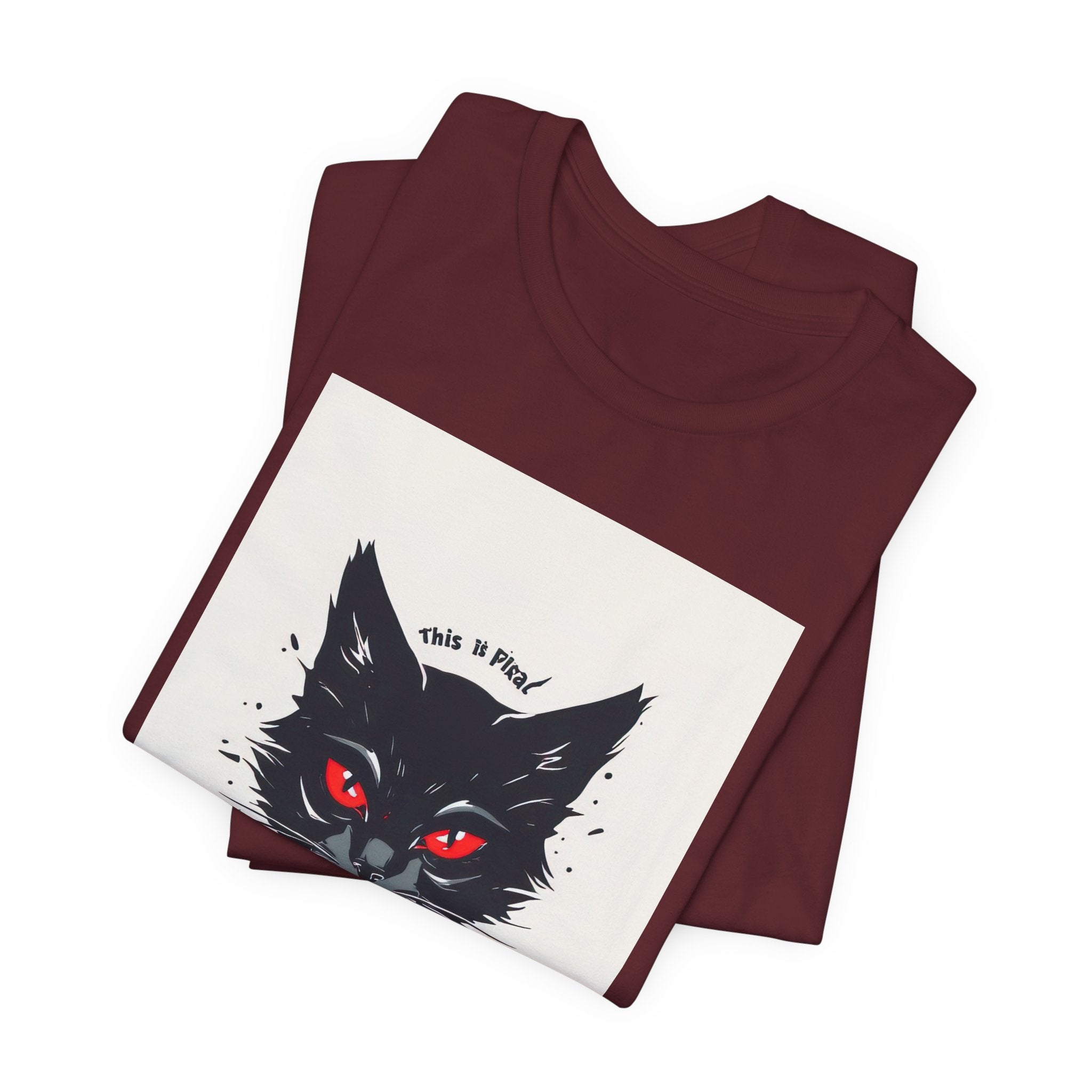 Sacrificial Cat Tee — Gothic Black Cat Graphic T‑Shirt ("Sacrificial")