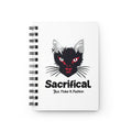 Sacrificial Cat Spiral Notebook — "Sacrificial But Make It Fashion" Gothic Journal