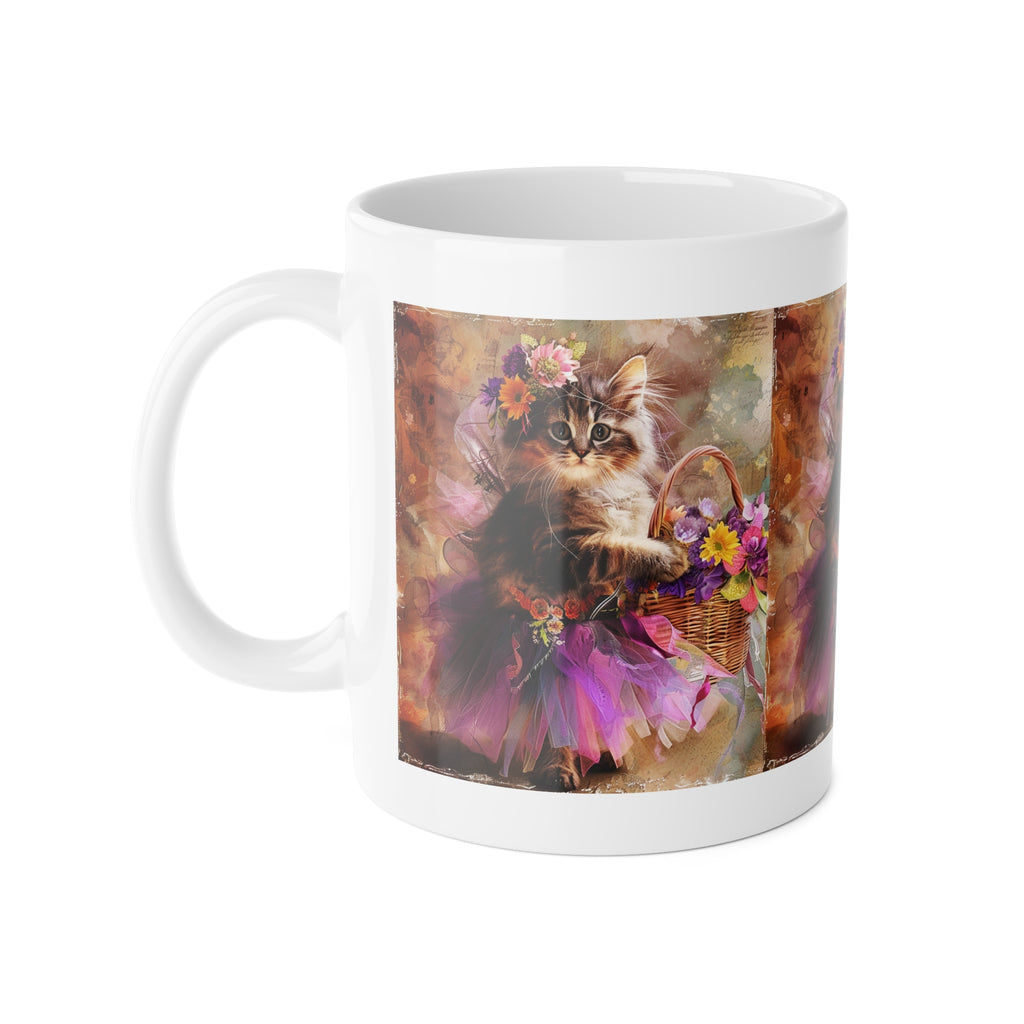 Copy of DJ Cat Ceramic Mug — Colorful Retro Cat with Headphones & Turntable, 11oz Coffee Cup