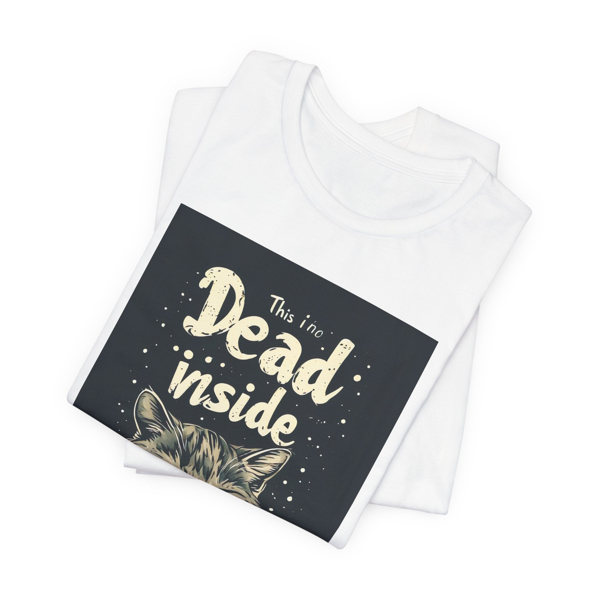 Dead Inside Purring Cat T-Shirt