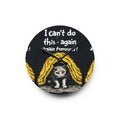 I Can't Do This Again Tomorrow Cat Wall Clock – Funny Introvert & Work Humor Decor