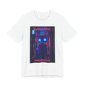 System Error Cat T-Shirt — Neon Cyberpunk Cat “Unbothered” Tee