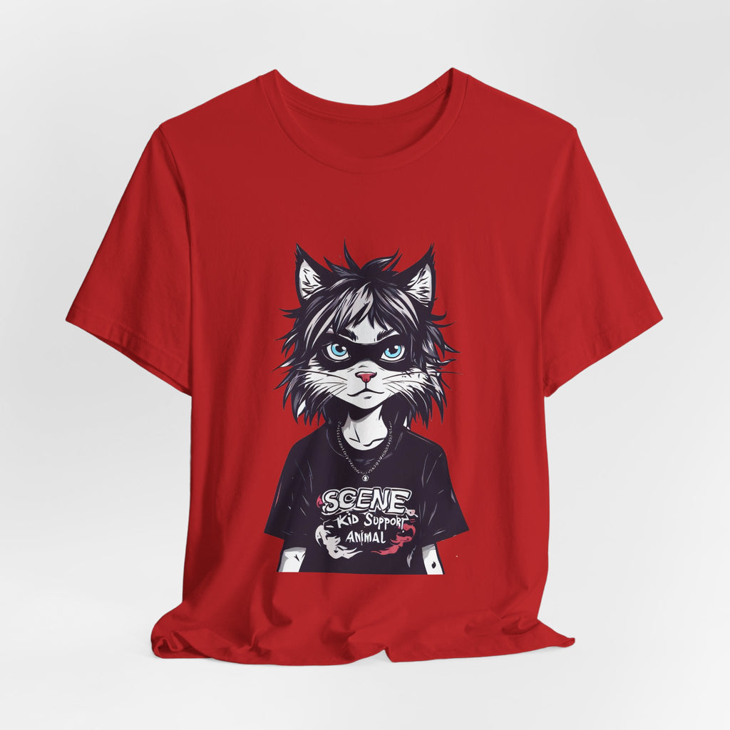 Scene Kid Cat T-Shirt — Emo Cat Graphic Tee