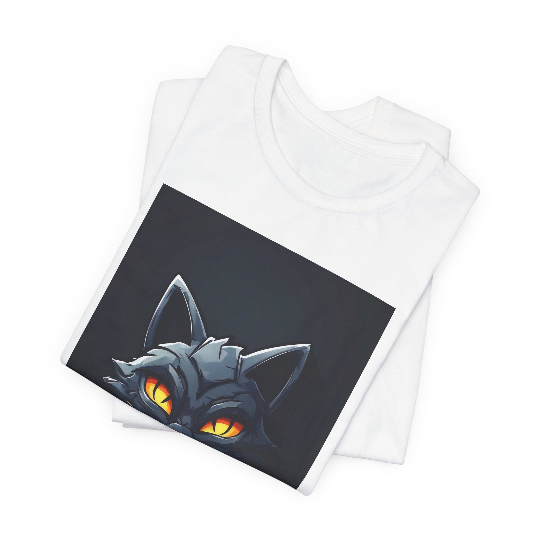 Soft Chaos Cat Tee — Graphic Cat Face T-Shirt