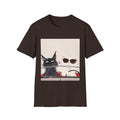 Cat & Sunglasses Graphic T-Shirt — Cute Summer Cat Shirt