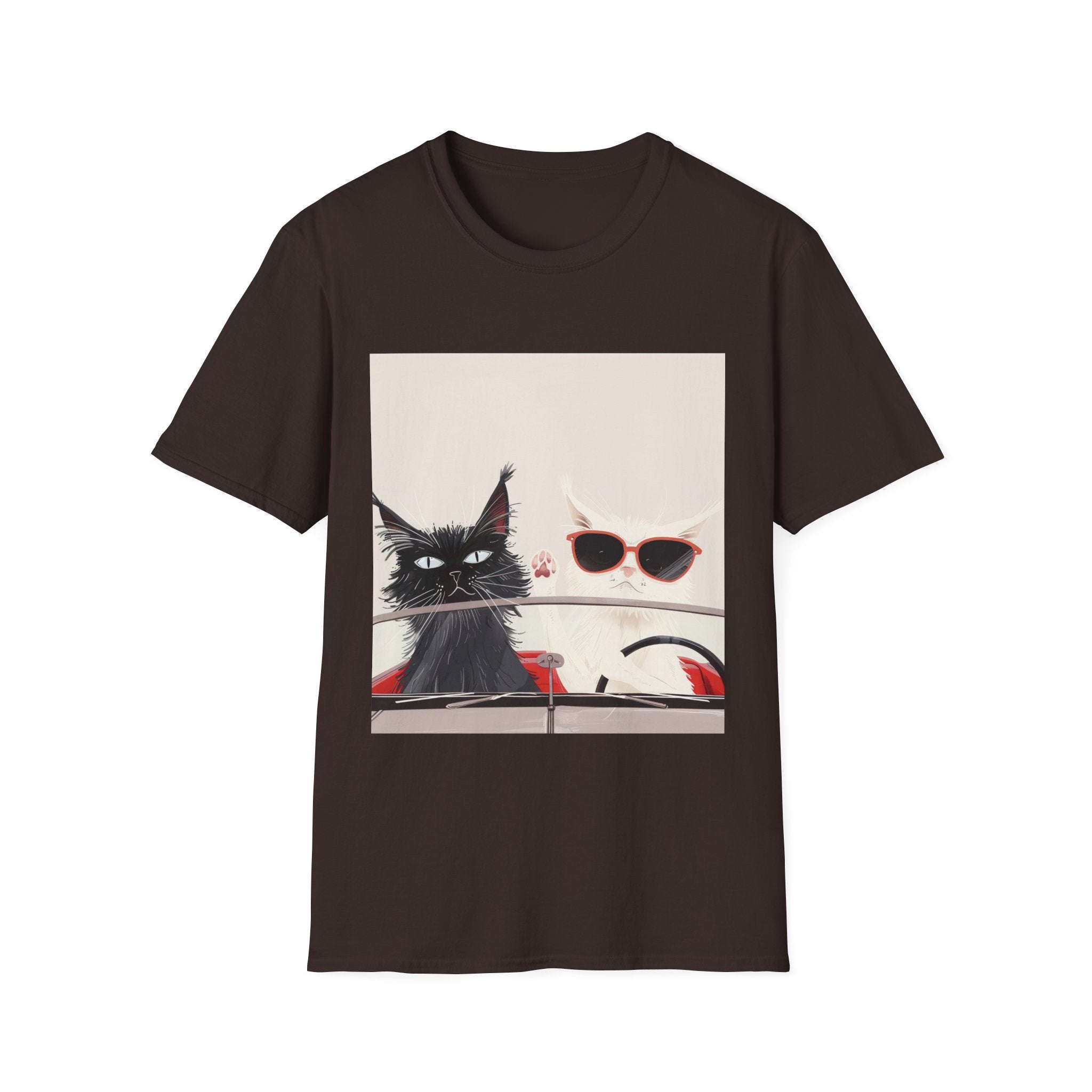 Cat & Sunglasses Graphic T-Shirt — Cute Summer Cat Shirt