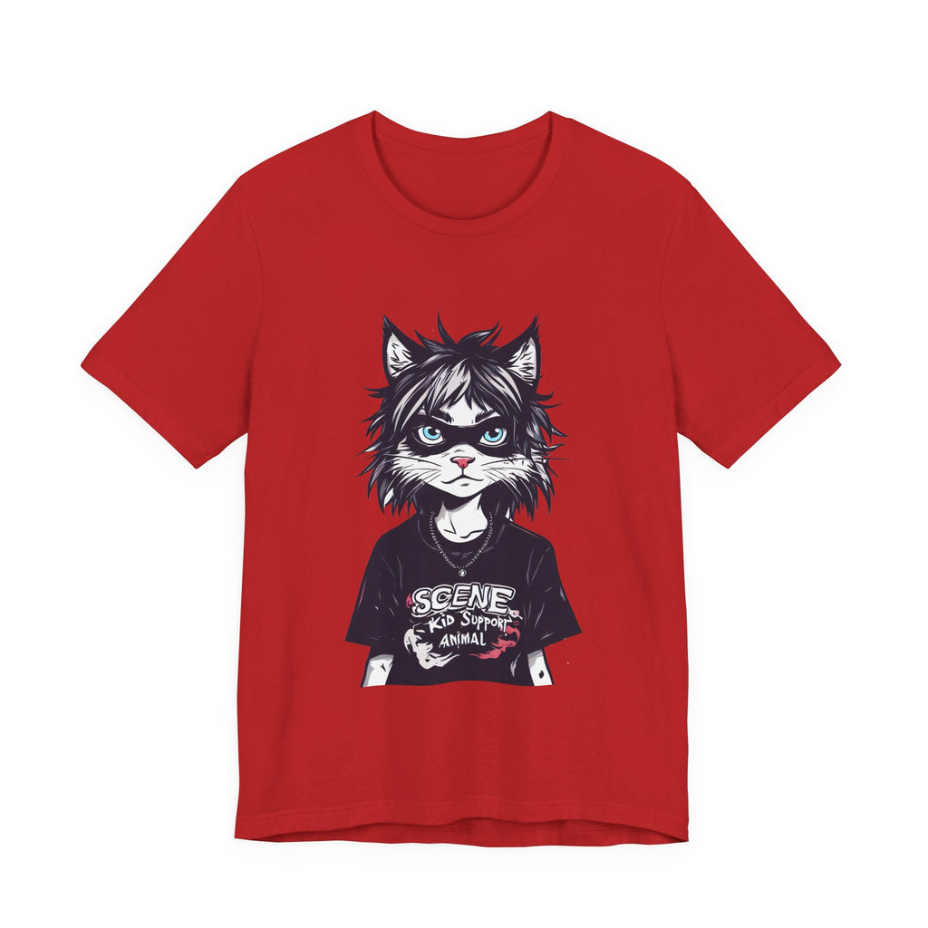 Scene Kid Cat T-Shirt — Emo Cat Graphic Tee
