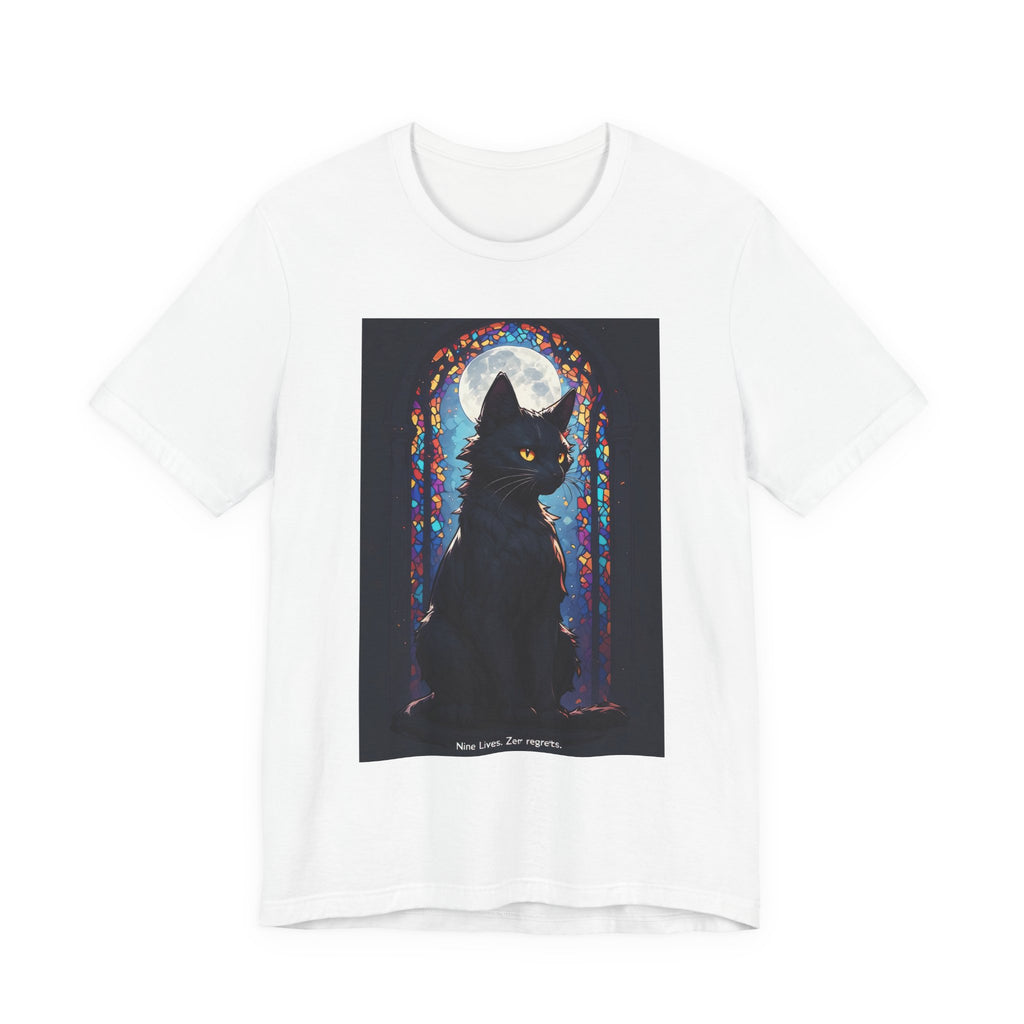 Black Cat Moon T-Shirt — Mystical Gothic Cat Shirt