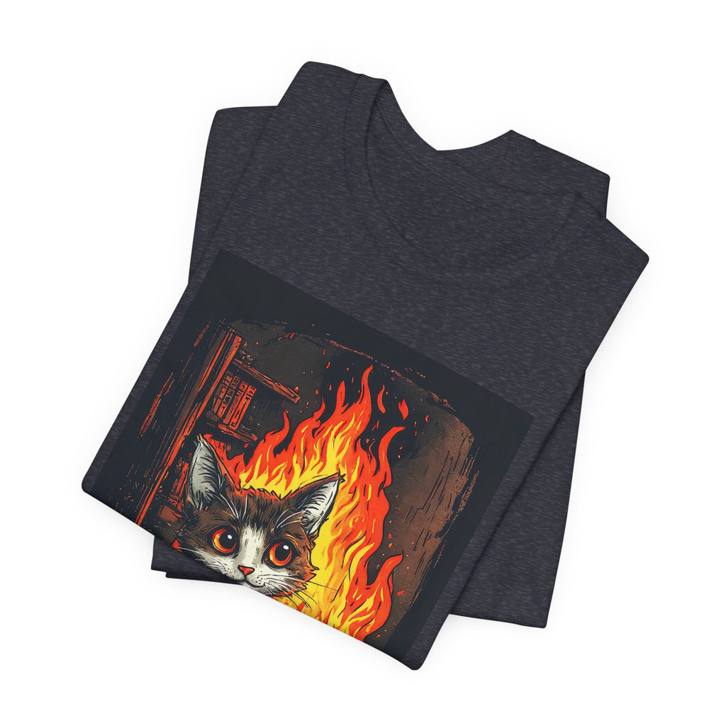 Everything Is Fine Cat T-Shirt