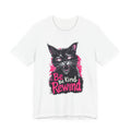 Be Kind Rewind Cat T-Shirt — Retro Neon Graphic Tee