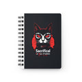 Sacrifical Cat Spiral Journal — Gothic Black Cat Notebook ("Sacrifical" Design)