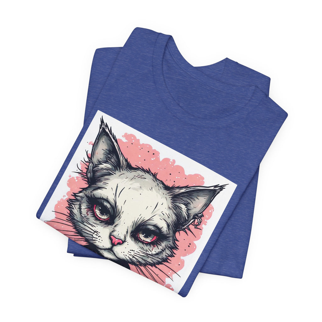Grumpy Punk Cat T-Shirt — Gothic Kitty Graphic Tee