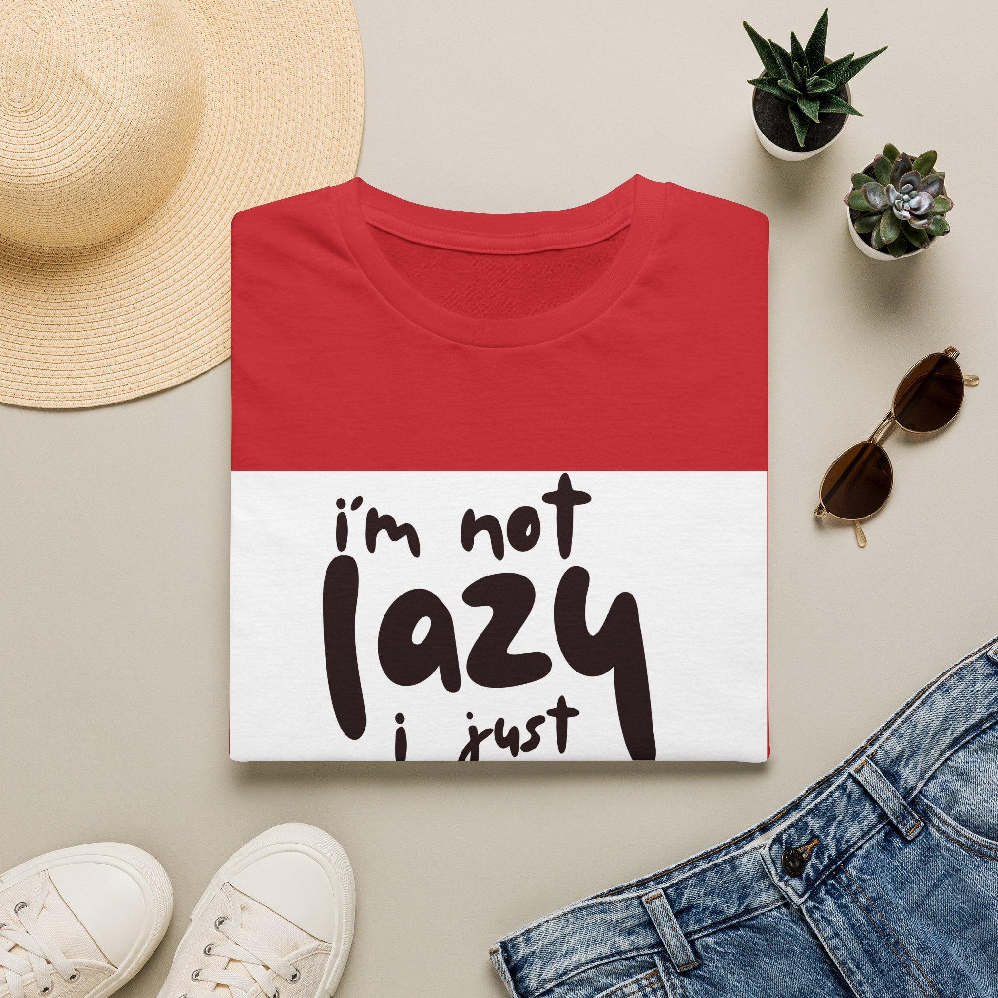 Funny "I'm Not Lazy I Just Don't Like Work" T-Shirt