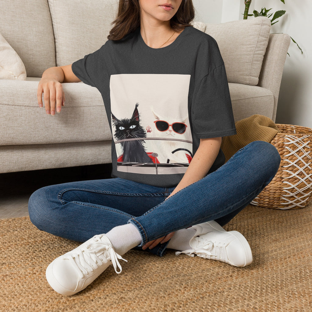 Cat & Sunglasses Graphic T-Shirt — Cute Summer Cat Shirt