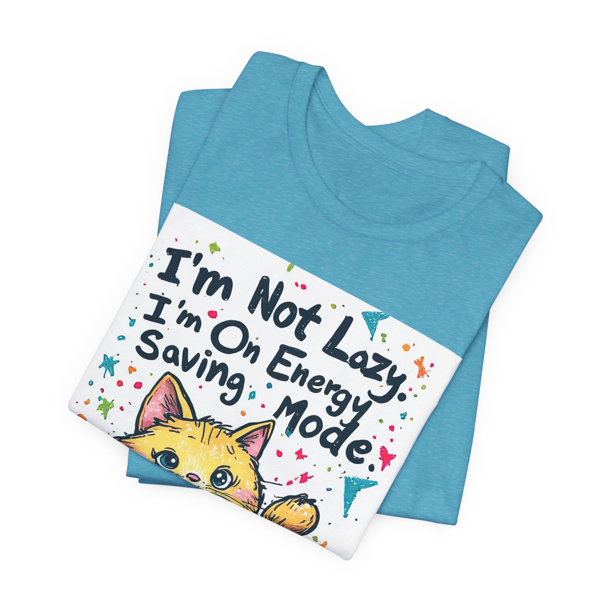 I'm Not Lazy, I'm On Energy Saving Mode Cat T-Shirt