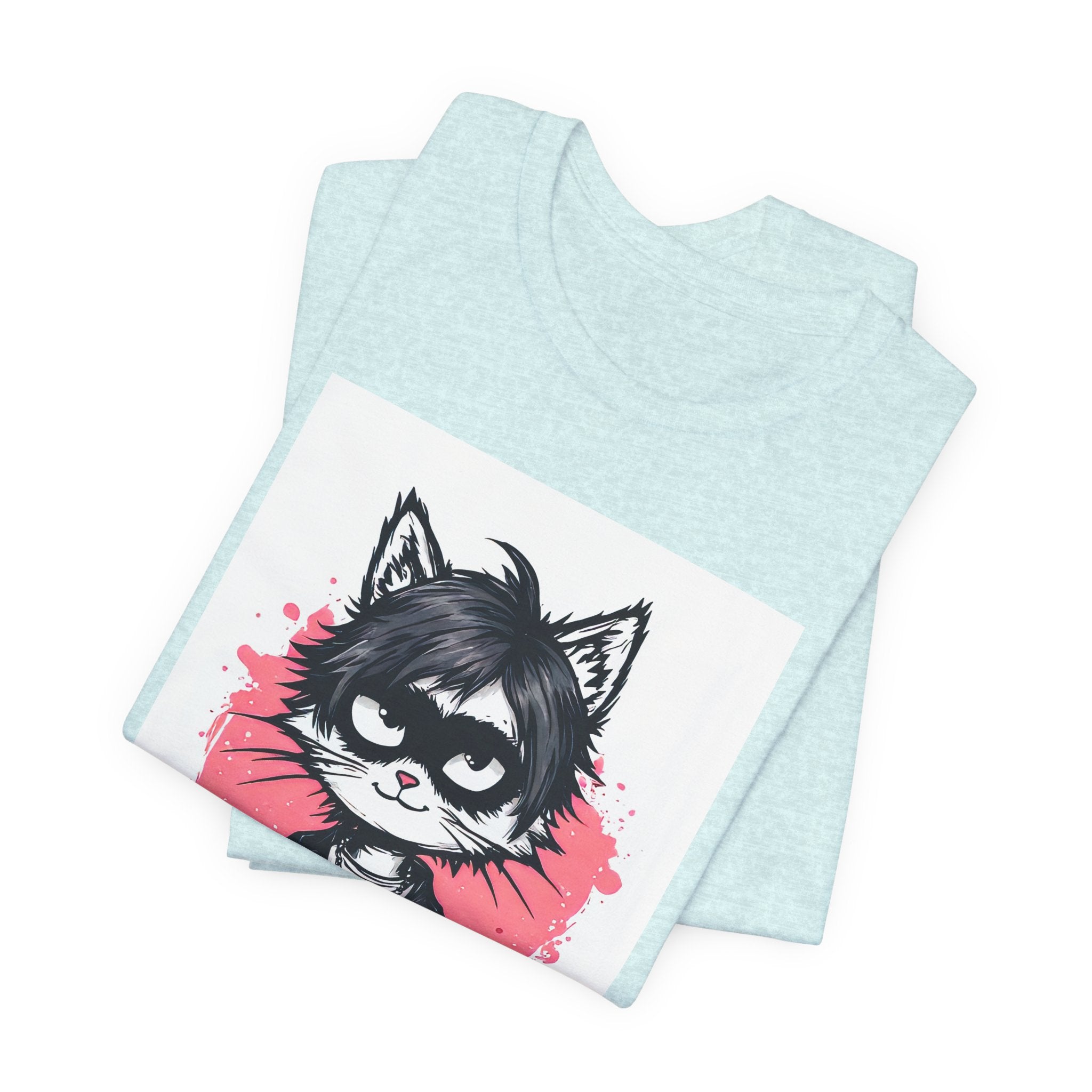 Cute Emo Raccoon T-Shirt — 'I Love You' Graphic Tee