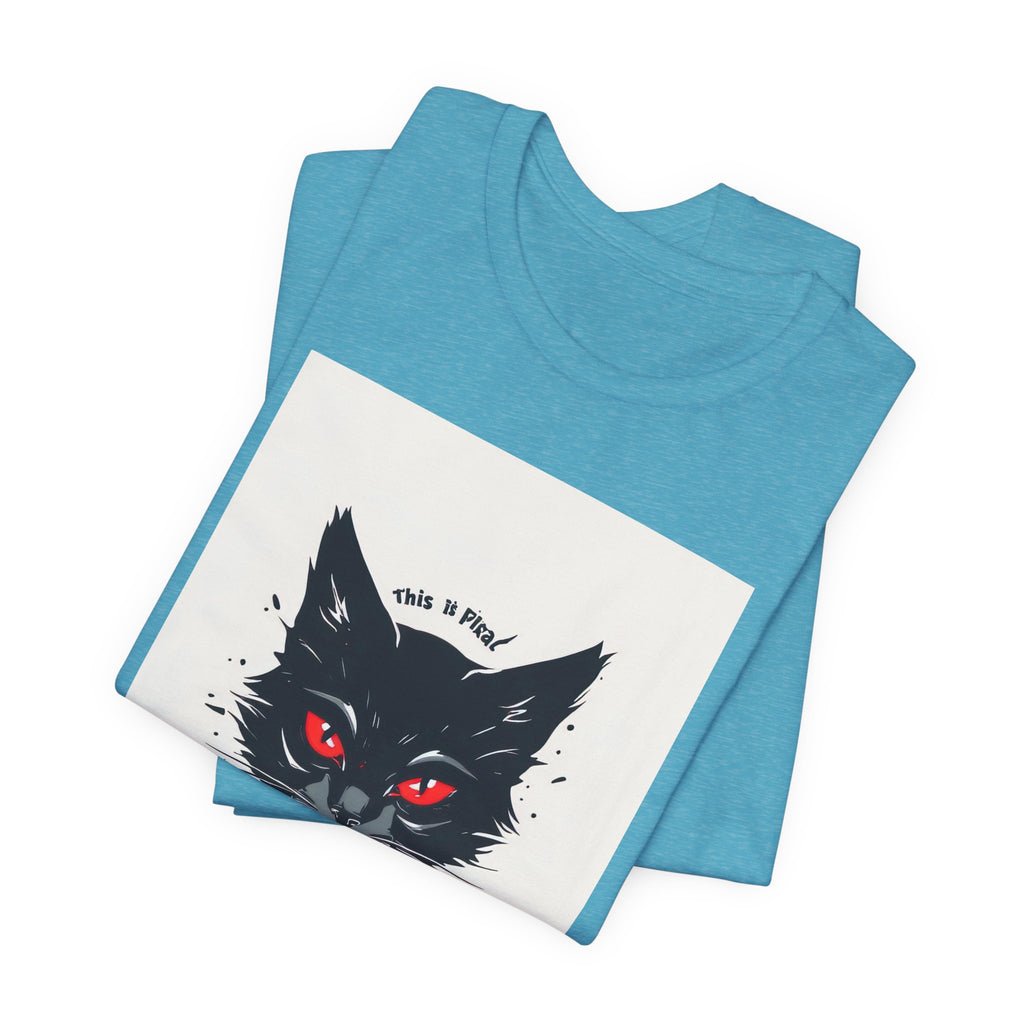 Sacrificial Cat Tee — Gothic Black Cat Graphic T‑Shirt ("Sacrificial")